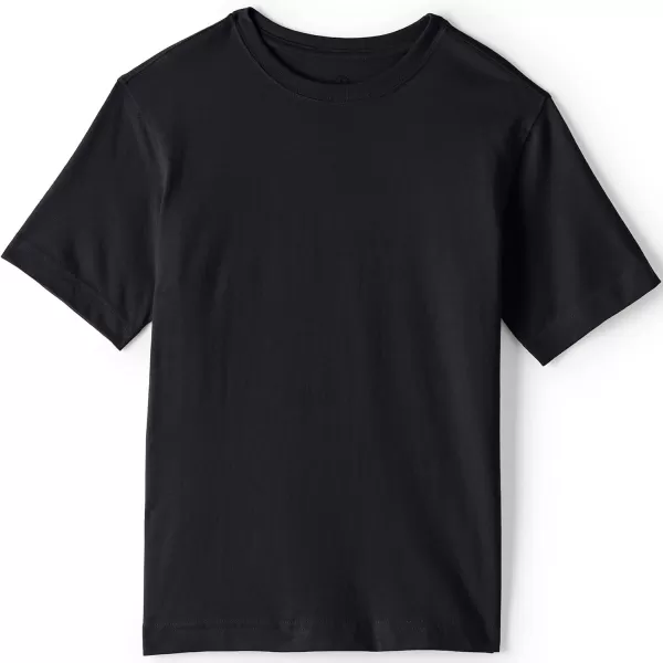 Lands End School Uniform Boys Short Sleeve Essential TShirtBlack