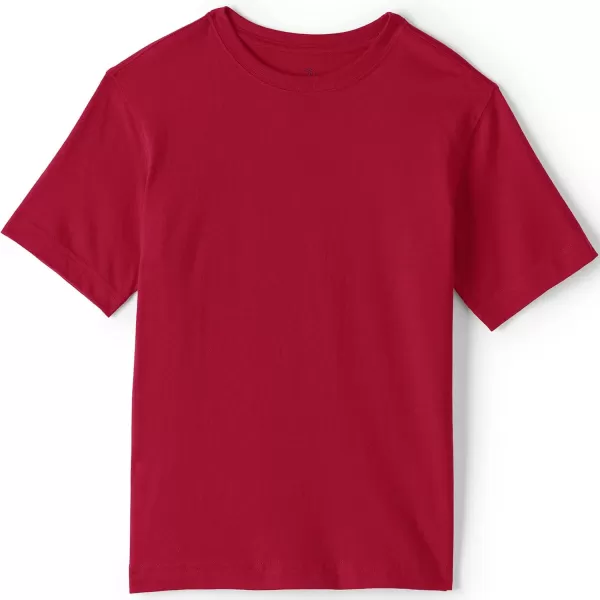 Lands End School Uniform Boys Short Sleeve Essential TShirtRed