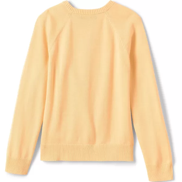 Lands End School Uniform Girls Cotton Modal Cardigan SweaterMaize