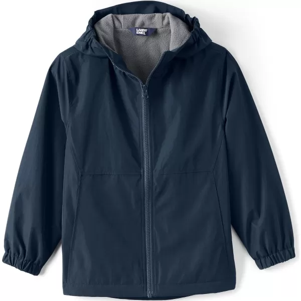 Lands End School Uniform Kids Rain JacketClassic Navy