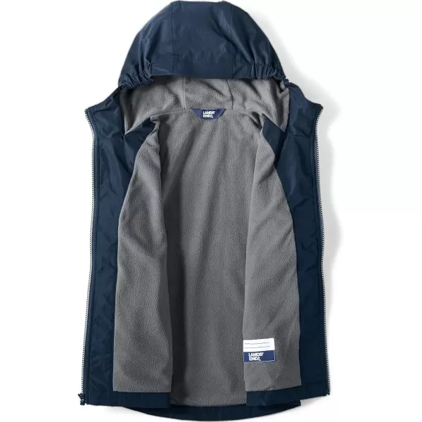 Lands End School Uniform Kids Rain JacketClassic Navy