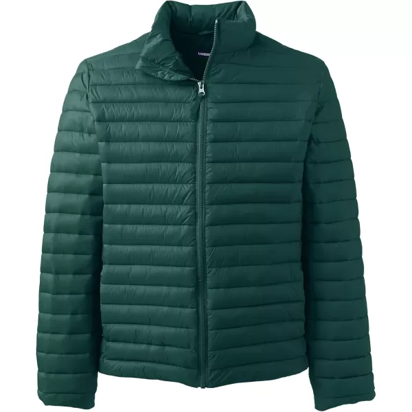 Lands End School Uniform Mens ThermoPlume JacketEvergreen