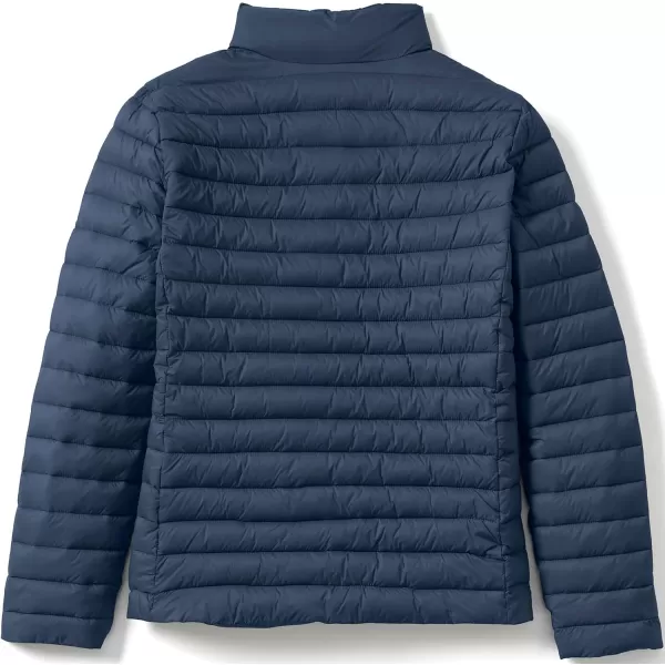 Lands End School Uniform Womens ThermoPlume JacketClassic Navy