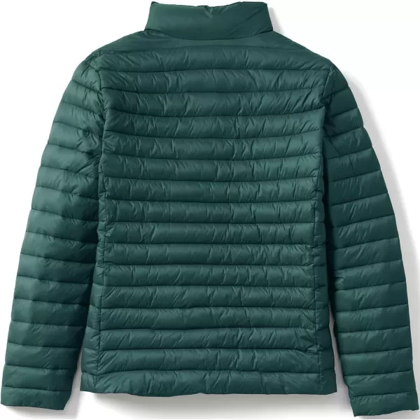 Lands End School Uniform Womens ThermoPlume JacketEvergreen