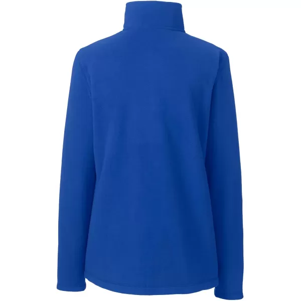 Lands End School Uniform Young Womens Lightweight Fleece Quarter Zip PulloverCobalt