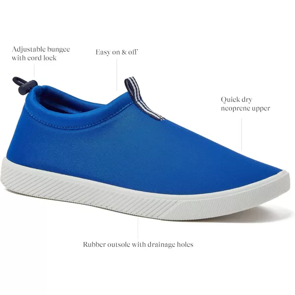 Lands End Slip On Water Shoes for Women Quick Dry Neoprene Sport Womens Water Shoes with Drainage Holes for Beach or Pool Blue or Black Swim Shoes Women Adult Size 611 Aqua SocksEvening Cobalt