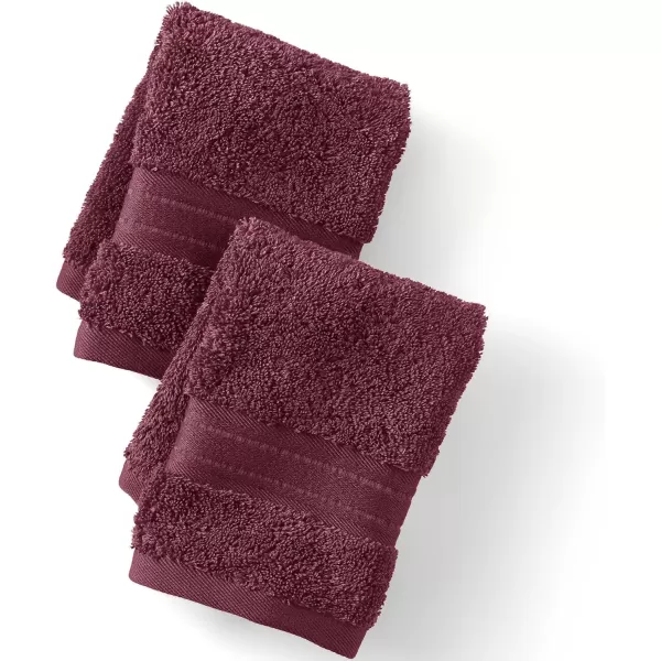 Lands End Supima Towel Agate 6 pc SetRoyal Burgundy