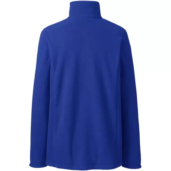 Lands End Womens FullZip MidWeight Fleece JacketCobalt