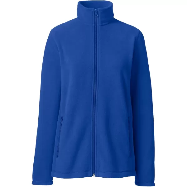 Lands End Womens FullZip MidWeight Fleece JacketCobalt