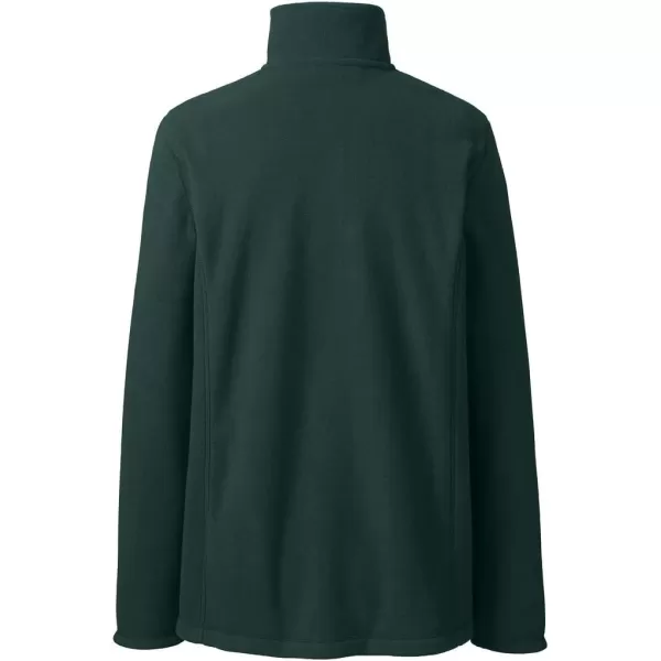 Lands End Womens FullZip MidWeight Fleece JacketEvergreen