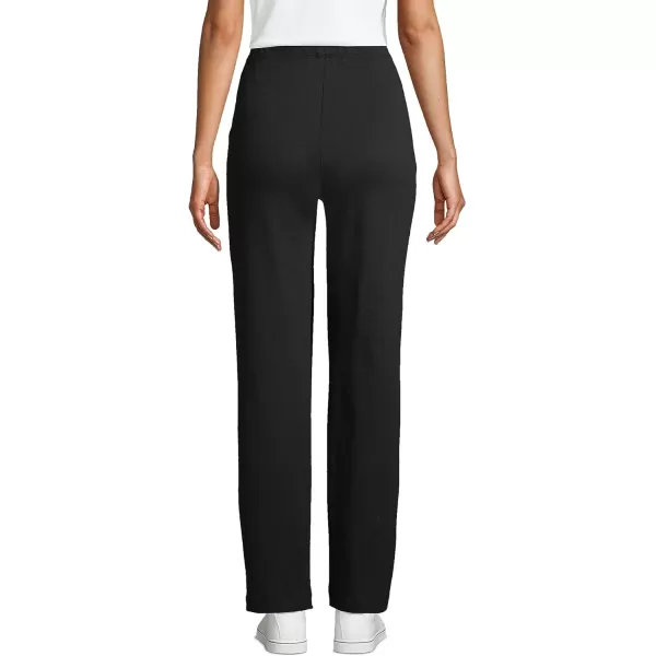 Lands End Womens Sport Knit High Rise PantsBlack