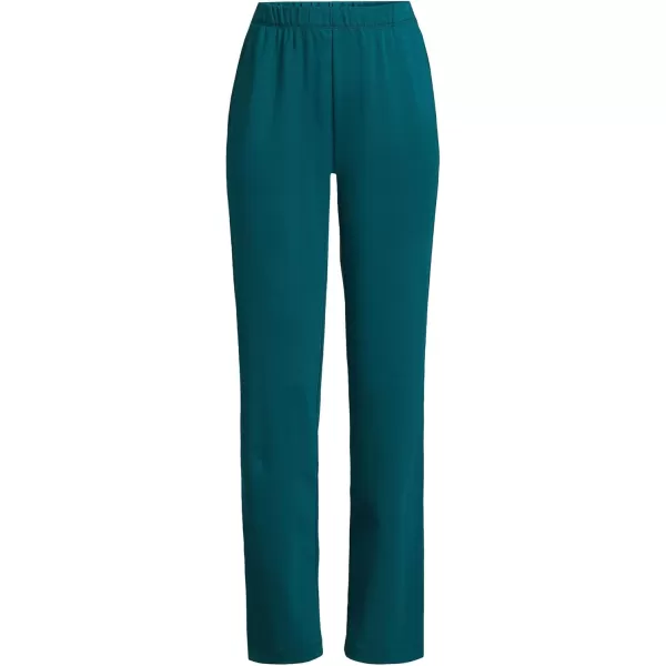 Lands End Womens Sport Knit High Rise PantsEvening Teal