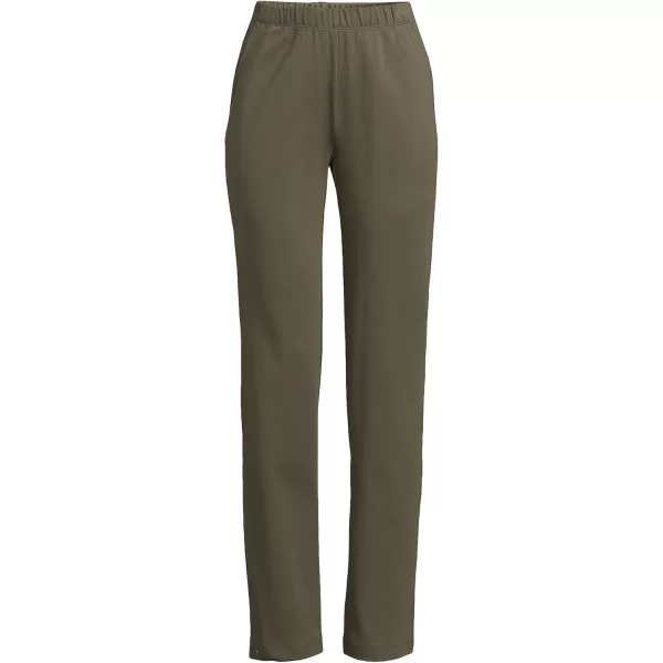 Lands End Womens Sport Knit High Rise PantsForest Moss