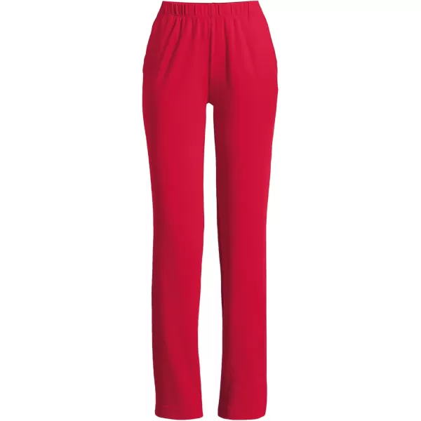 Lands End Womens Sport Knit High Rise PantsHeritage Red