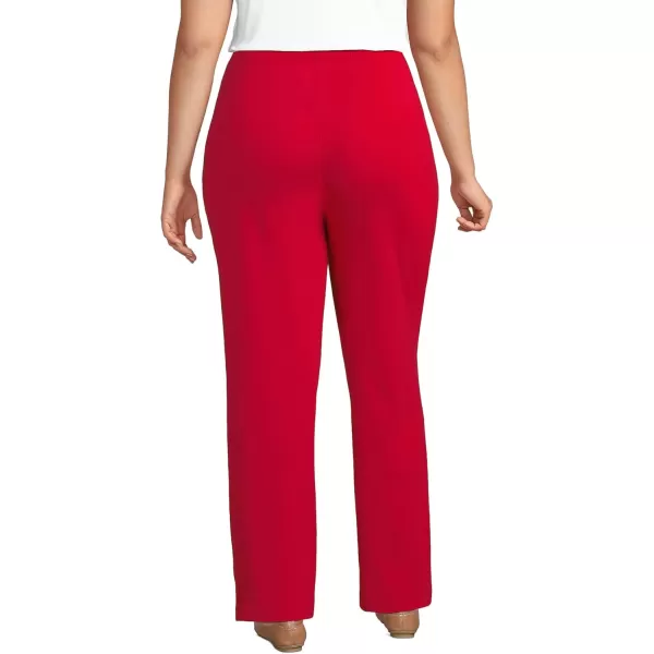 Lands End Womens Sport Knit High Rise PantsHeritage Red