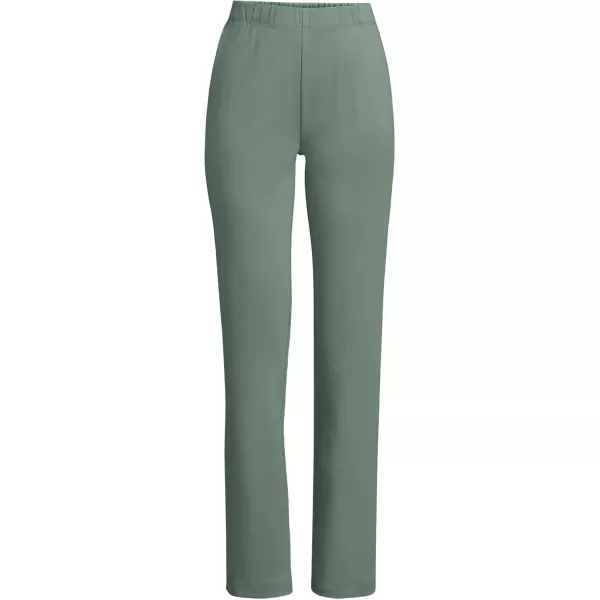 Lands End Womens Sport Knit High Rise PantsLily Pad Green