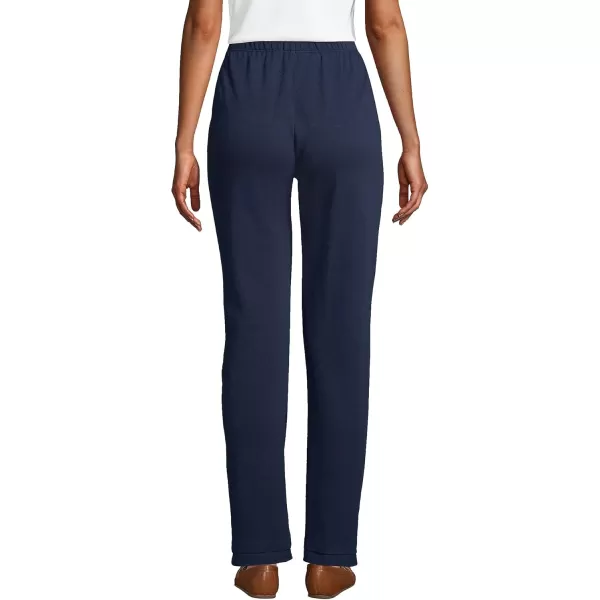 Lands End Womens Sport Knit High Rise PantsRadiant Navy