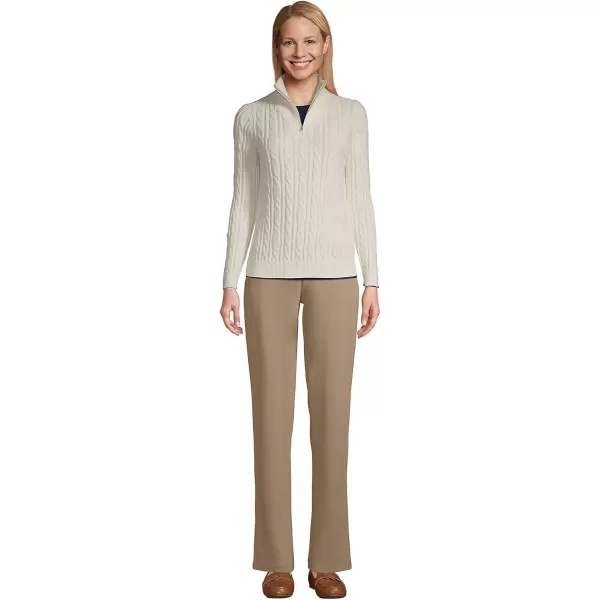 Lands End Womens Sport Knit High Rise PantsRich Camel