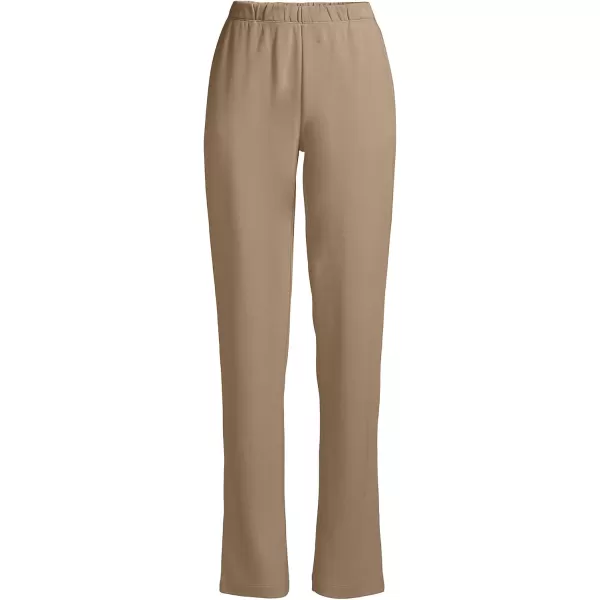 Lands End Womens Sport Knit High Rise PantsRich Camel