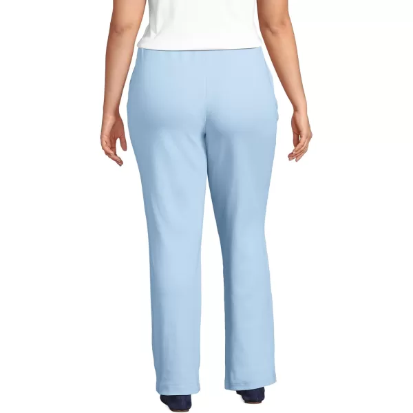 Lands End Womens Sport Knit High Rise PantsSoft Blue Haze