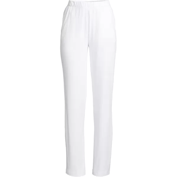 Lands End Womens Sport Knit High Rise PantsWhite