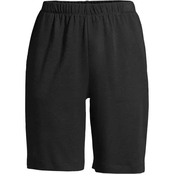 Lands End Womens Sport Knit High Rise ShortsBlack