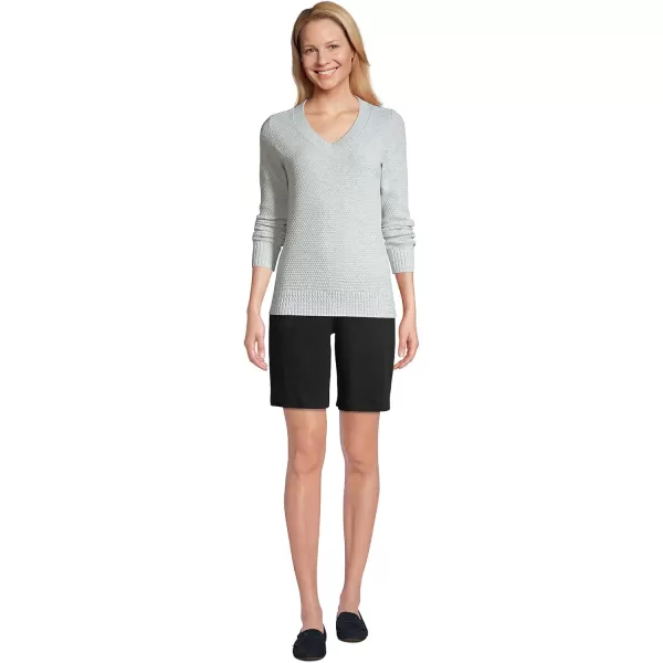 Lands End Womens Sport Knit High Rise ShortsBlack