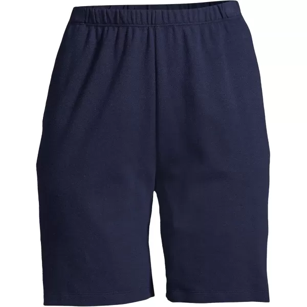 Lands End Womens Sport Knit High Rise ShortsRadiant Navy