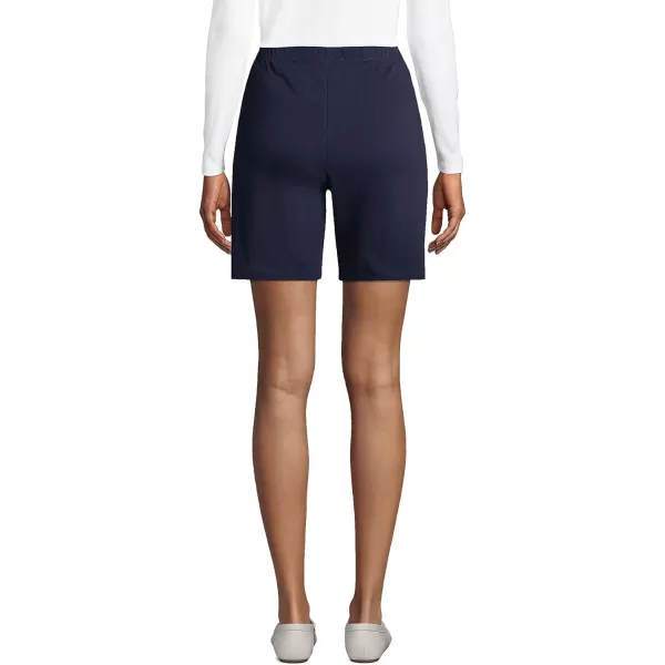 Lands End Womens Sport Knit High Rise ShortsRadiant Navy