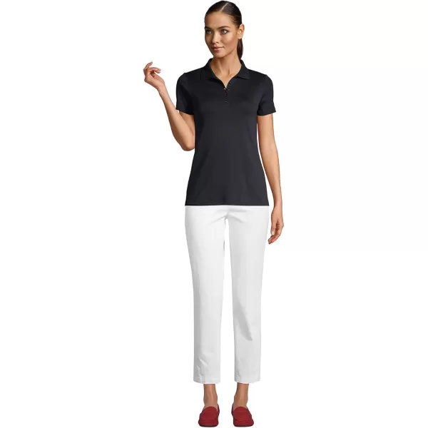 Lands End Womens Supima Cotton Polo ShirtBlack