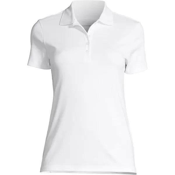 Lands End Womens Supima Cotton Polo ShirtWhite