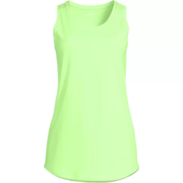 Lands End Womens Supima Cotton Tunic Tank TopLime Jade