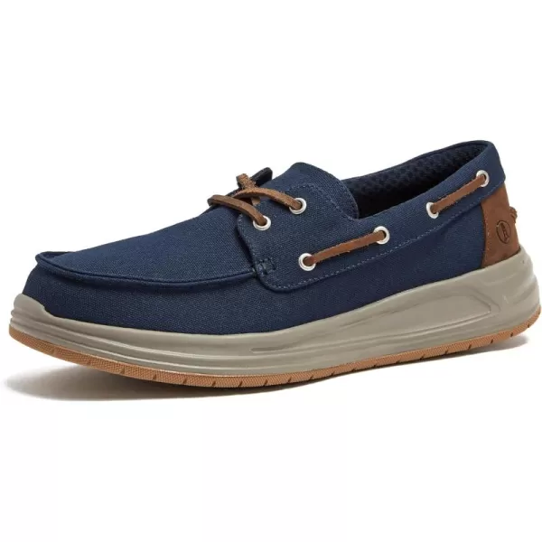 Lands End Canvas Boat Shoes Men Deck Shoes Mens Boat Shoes Slip Ons  Navy Blue Tan Brown or Grey Mens Casual Shoes Size 813Classic Navy