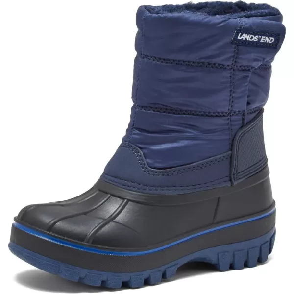 Lands End Flurry Max Waterproof Kids Snow Boots Girls Boys Toddlers  Insulated Warm Fleece Lined Girls Boys ampamp Toddler Winter Boots Size 10 to 7 Snow Boots for Kids Girls and Boys Winter BootsEvening Cobalt Blue