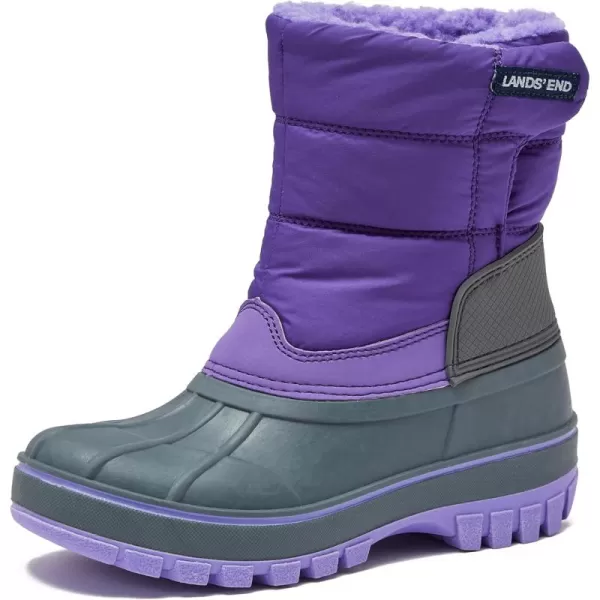 Lands End Flurry Max Waterproof Kids Snow Boots Girls Boys Toddlers  Insulated Warm Fleece Lined Girls Boys ampamp Toddler Winter Boots Size 10 to 7 Snow Boots for Kids Girls and Boys Winter BootsViolet Tulip Purple