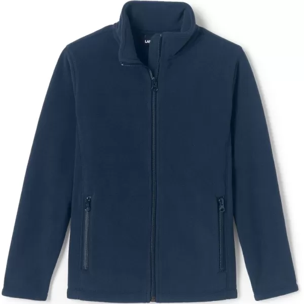 Lands End Kids Midweight Fleece JacketClassic Navy