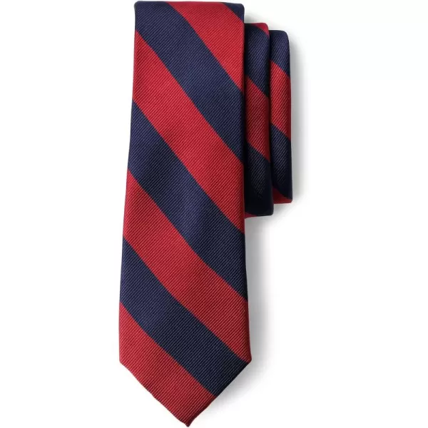 Lands End Kids Stripe To Be Tied TieRedClassic Navy Stripe