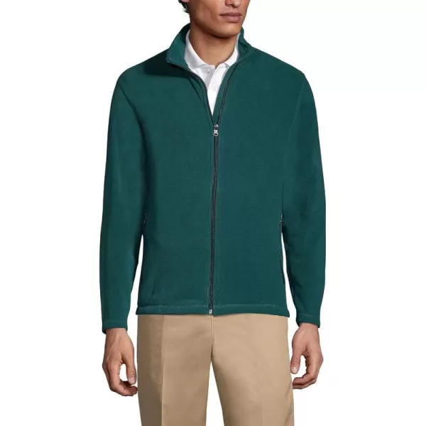 Lands End Mens FullZip MidWeight Fleece JacketEvergreen