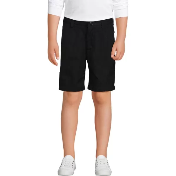 Lands End School Uniform Boys Active Chino ShortsBlack