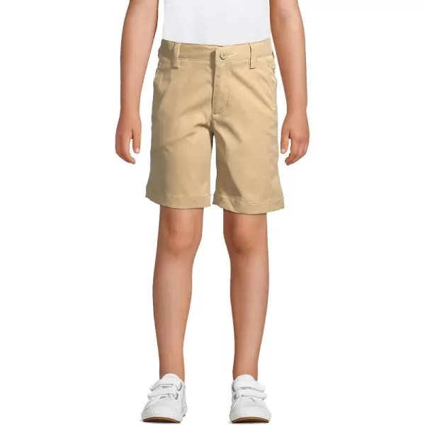 Lands End School Uniform Boys Active Chino ShortsKhaki