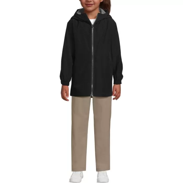 Lands End School Uniform Kids Rain JacketBlack