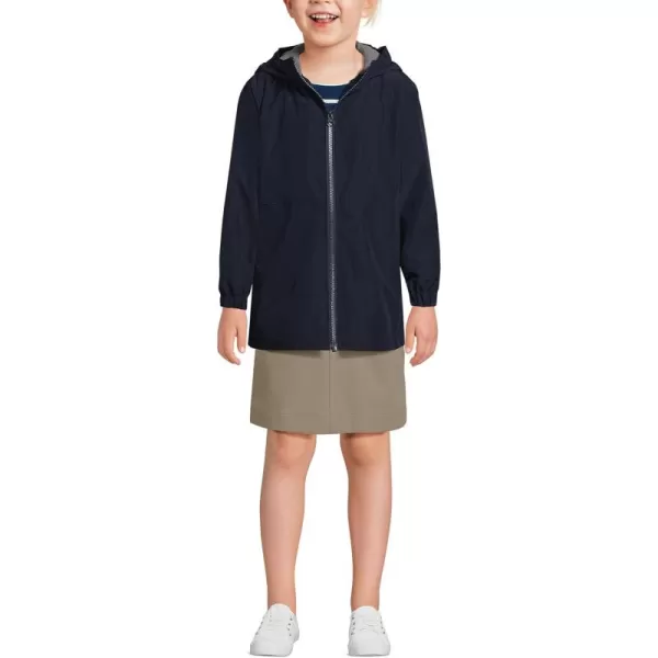 Lands End School Uniform Kids Rain JacketClassic Navy