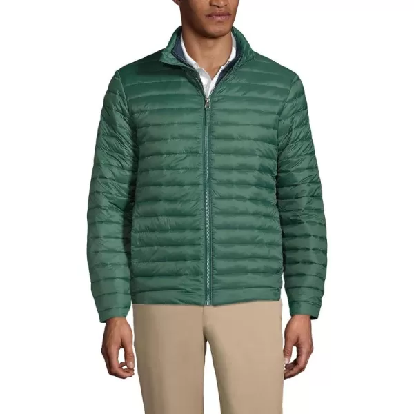 Lands End School Uniform Mens ThermoPlume JacketEvergreen