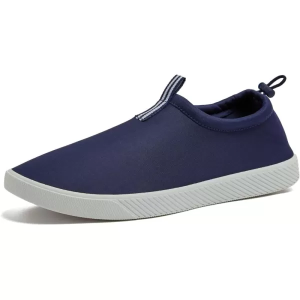 Lands End Slip On Water Shoes Men Quick Dry Neoprene Sport Mens Water Shoes for Beach Pool or River with Drainage Holes Navy Blue or Black Size 715 Aqua Swim Shoes for MenDeep Sea Navy