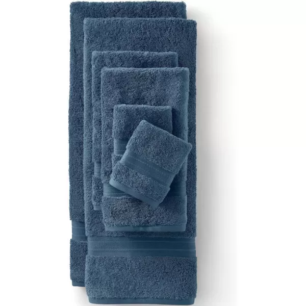 Lands End Supima Towel Agate 6 pc SetBering Sea Blue