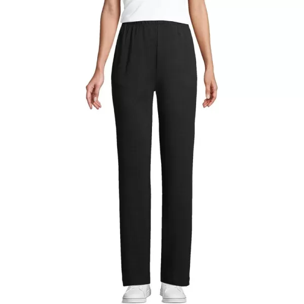 Lands End Womens Sport Knit High Rise PantsBlack