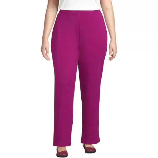 Lands End Womens Sport Knit High Rise PantsVivid Berry Pink