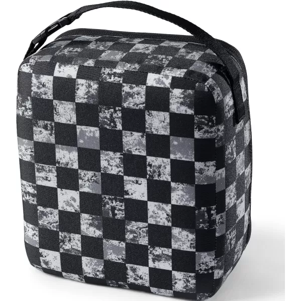 Lands End Kids EZ Wipe Lunch Black Checkerboard 9quot x 8quot x 4quotBlack Checkerboard