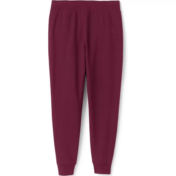 Lands End School Uniform Adult Jogger SweatpantsBurgundy