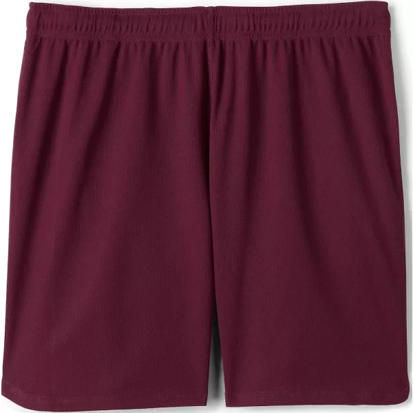 Lands End School Uniform Womens Mesh Gym ShortsBurgundy